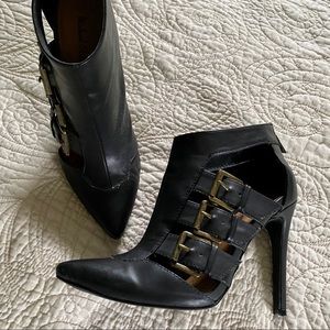 Booties with buckle details